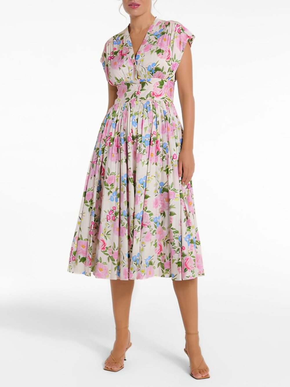 Hermoza Tiffany Midi Dress | Blooming in Breeze | NWT | Size L